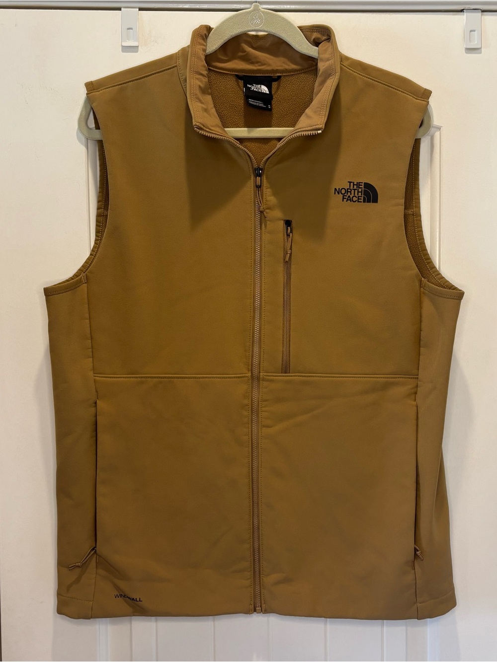 The North Face WINDWALL Shell Vest  Gold Tan Size Medium Men’s